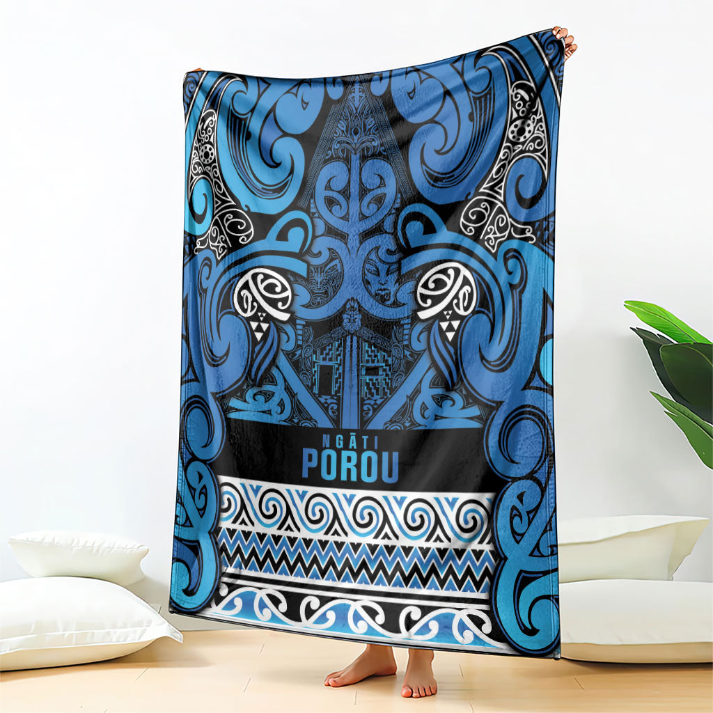 Aotearoa Iwi Ngati Porou Blanket Maori Wharenui House Tribal Pattern LT9 - Polynesian Pride
