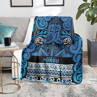 Aotearoa Iwi Ngati Porou Blanket Maori Wharenui House Tribal Pattern LT9 - Polynesian Pride