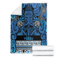 Aotearoa Iwi Ngati Porou Blanket Maori Wharenui House Tribal Pattern LT9 - Polynesian Pride