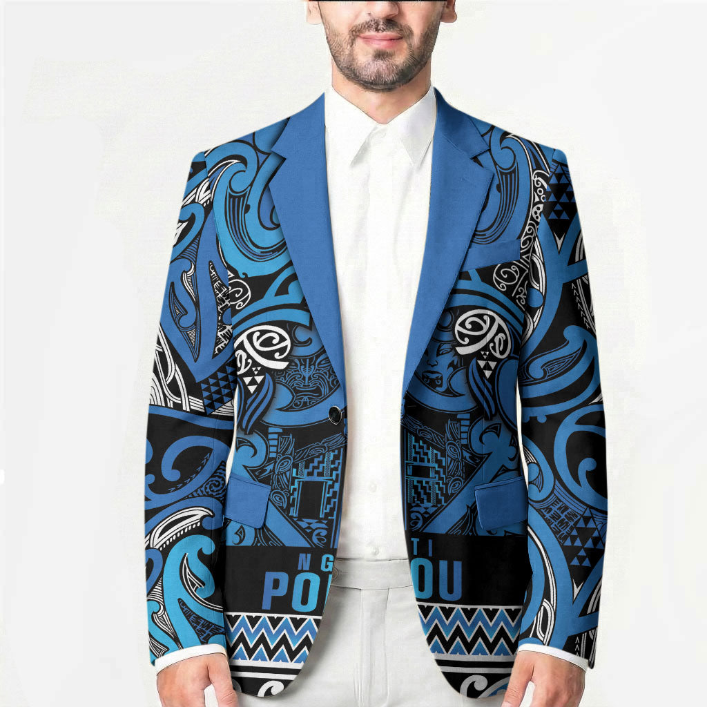 Aotearoa Iwi Ngati Porou Blazer Maori Wharenui House Tribal Pattern LT9 - Polynesian Pride