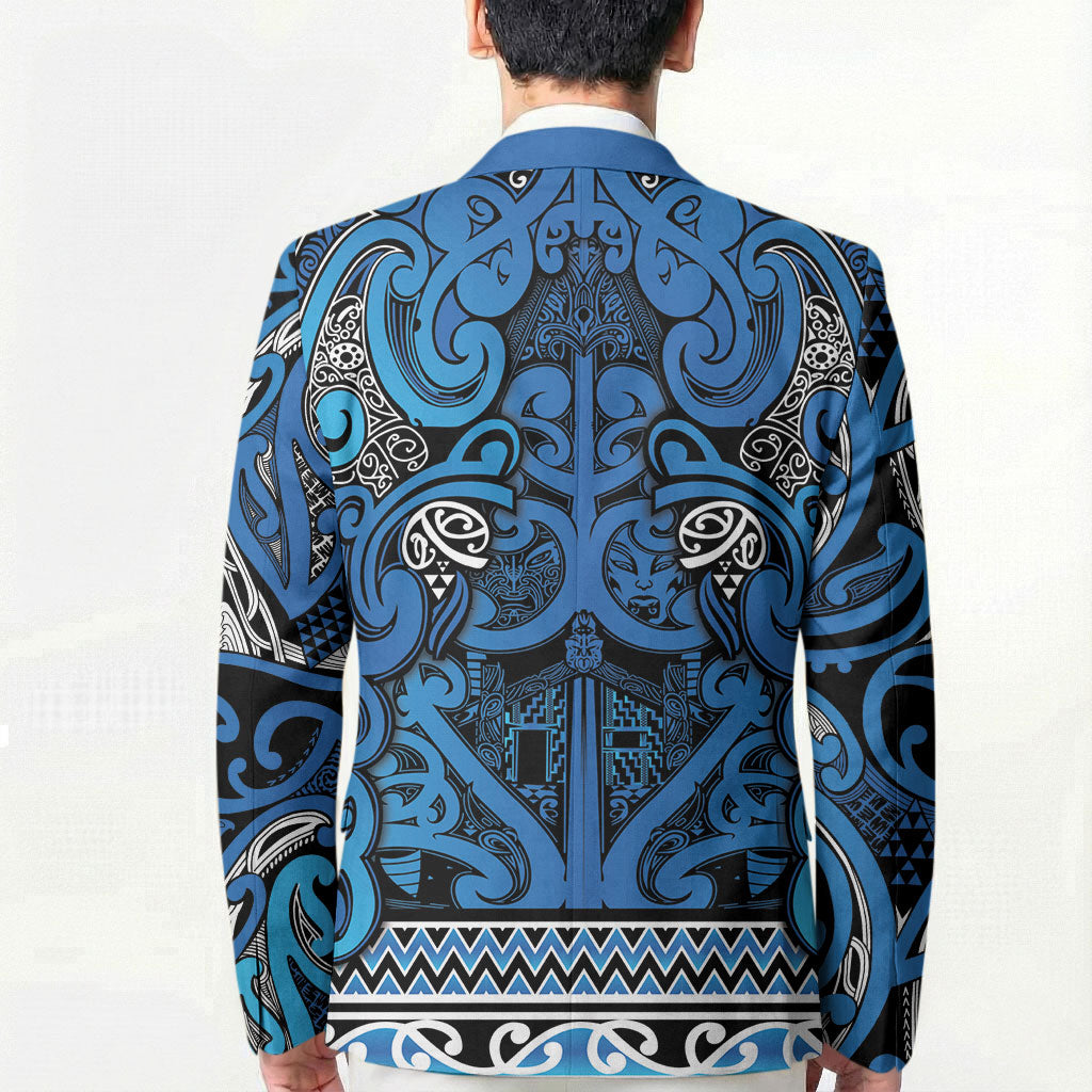 Aotearoa Iwi Ngati Porou Blazer Maori Wharenui House Tribal Pattern LT9 - Polynesian Pride