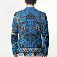 Aotearoa Iwi Ngati Porou Blazer Maori Wharenui House Tribal Pattern LT9 - Polynesian Pride
