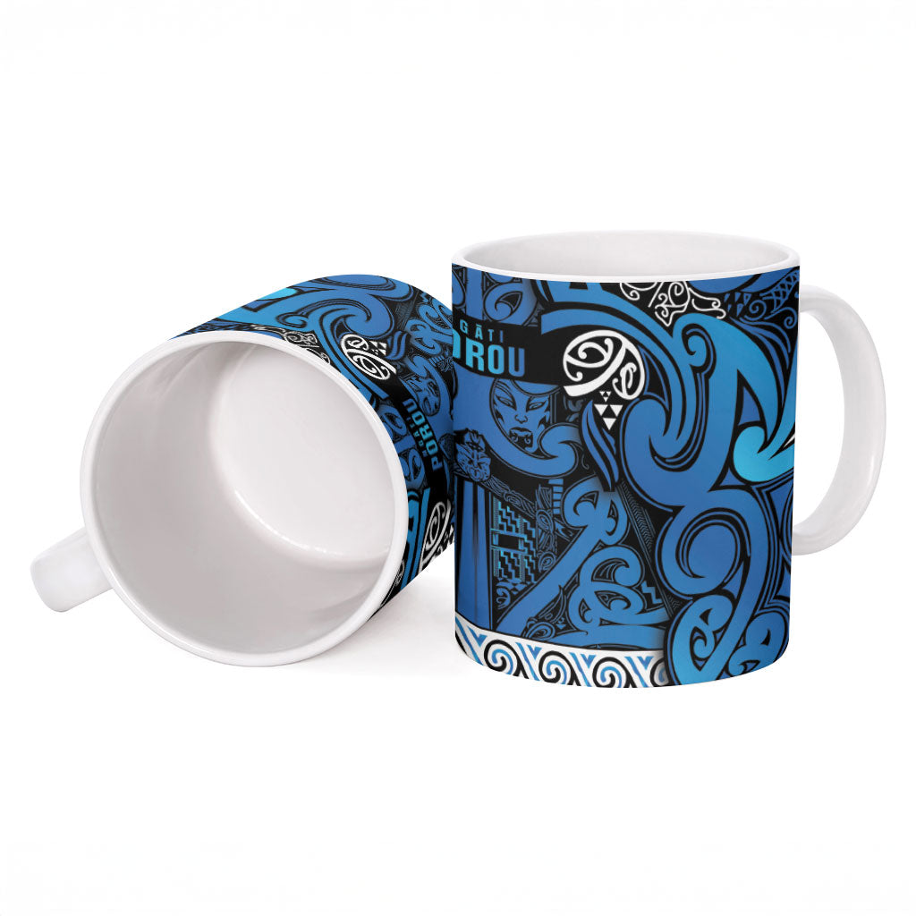 Aotearoa Iwi Ngati Porou Ceramic Mug Maori Wharenui House Tribal Pattern LT9 - Polynesian Pride