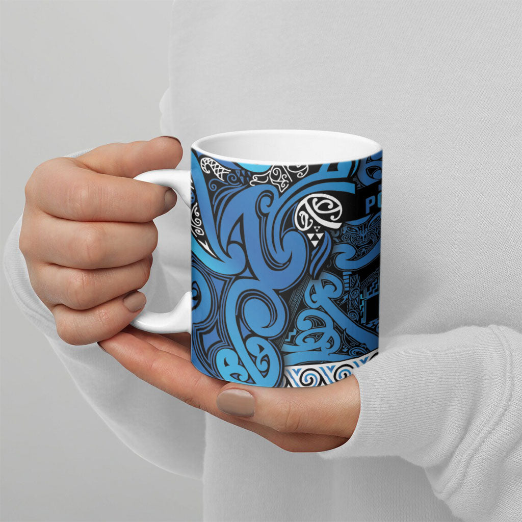 Aotearoa Iwi Ngati Porou Ceramic Mug Maori Wharenui House Tribal Pattern LT9 - Polynesian Pride