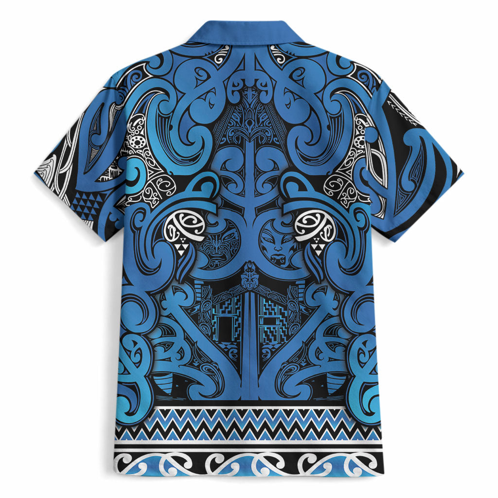 Aotearoa Iwi Ngati Porou Hawaiian Shirt Maori Wharenui House Tribal Pattern LT9 - Polynesian Pride