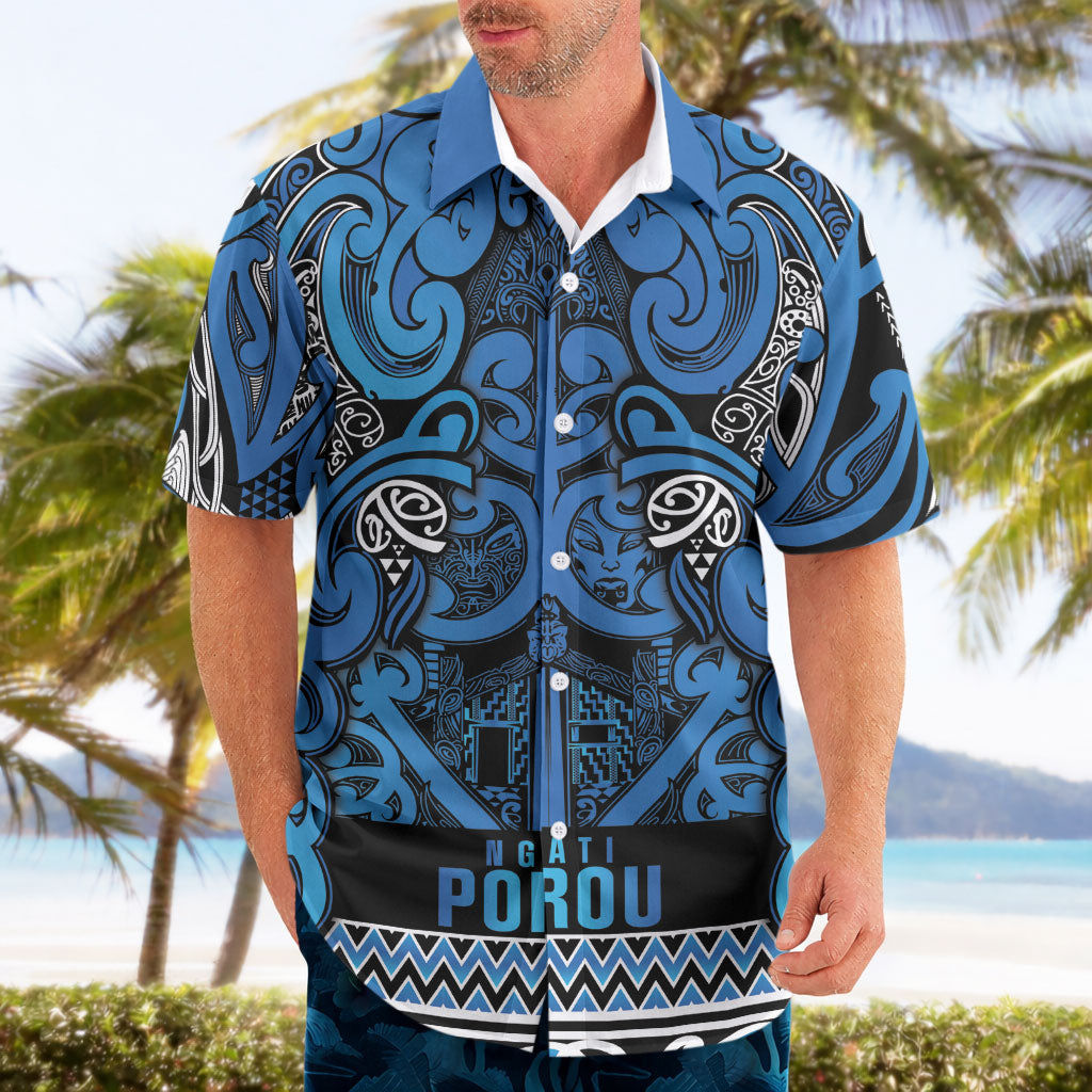 Aotearoa Iwi Ngati Porou Hawaiian Shirt Maori Wharenui House Tribal Pattern LT9 - Polynesian Pride