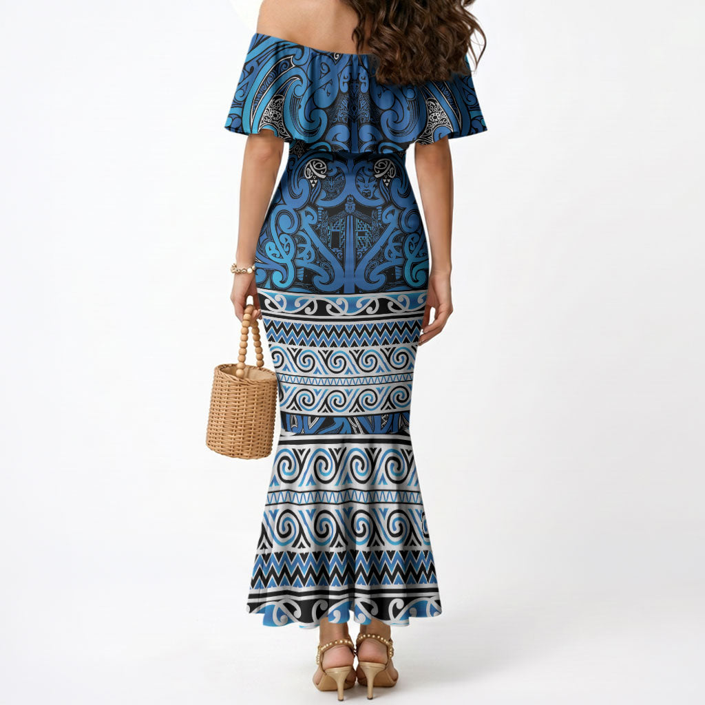 Aotearoa Iwi Ngati Porou Mermaid Dress Maori Wharenui House Tribal Pattern LT9 - Polynesian Pride
