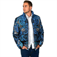 Aotearoa Iwi Ngati Porou Padded Jacket Maori Wharenui House Tribal Pattern LT9 - Polynesian Pride