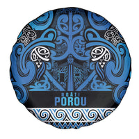Aotearoa Iwi Ngati Porou Spare Tire Cover Maori Wharenui House Tribal Pattern LT9 - Polynesian Pride