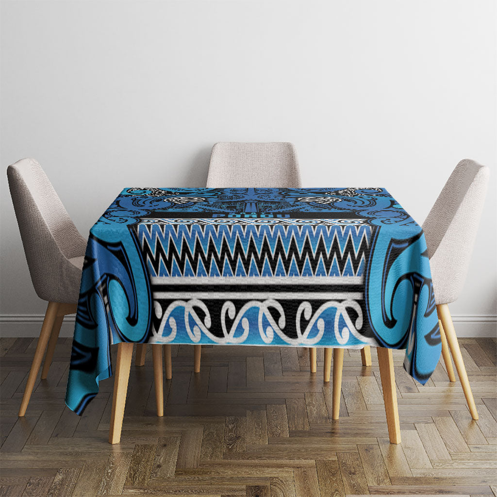 Aotearoa Iwi Ngati Porou Tablecloth Maori Wharenui House Tribal Pattern LT9 - Polynesian Pride