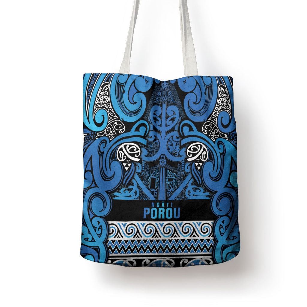 Aotearoa Iwi Ngati Porou Tote Bag Maori Wharenui House Tribal Pattern LT9 - Polynesian Pride