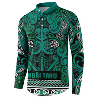 Aotearoa Iwi Ngai Tahu Button Sweatshirt Maori Wharenui House Tribal Pattern LT9 - Polynesian Pride