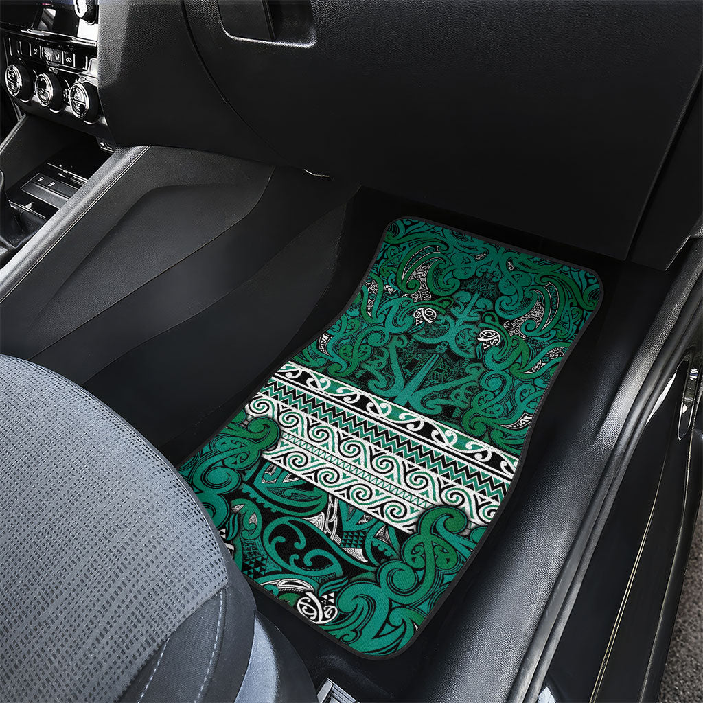 Aotearoa Iwi Ngai Tahu Car Mats Maori Wharenui House Tribal Pattern LT9 - Polynesian Pride