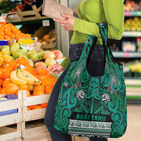 Aotearoa Iwi Ngai Tahu Grocery Bag Maori Wharenui House Tribal Pattern LT9 - Polynesian Pride
