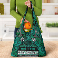 Aotearoa Iwi Ngai Tahu Grocery Bag Maori Wharenui House Tribal Pattern LT9 - Polynesian Pride