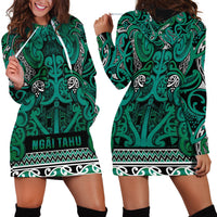 Aotearoa Iwi Ngai Tahu Hoodie Dress Maori Wharenui House Tribal Pattern LT9 - Polynesian Pride