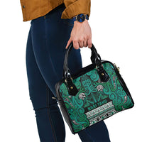 Aotearoa Iwi Ngai Tahu Shoulder Handbag Maori Wharenui House Tribal Pattern LT9 - Polynesian Pride
