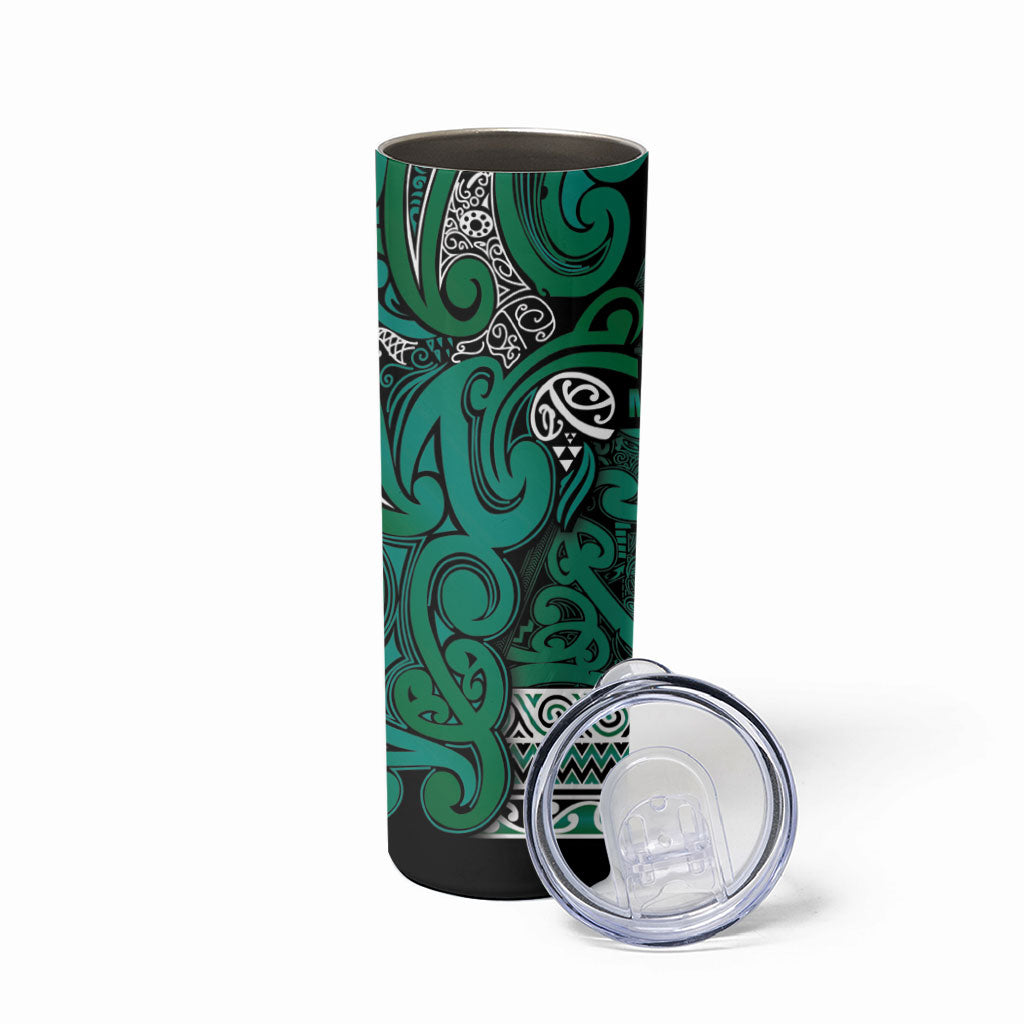 Aotearoa Iwi Ngai Tahu Skinny Tumbler Maori Wharenui House Tribal Pattern LT9 - Polynesian Pride