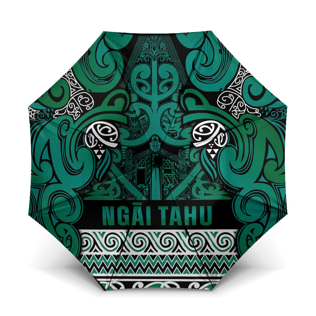 Aotearoa Iwi Ngai Tahu Umbrella Maori Wharenui House Tribal Pattern