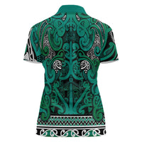 Aotearoa Iwi Ngai Tahu Women Polo Shirt Maori Wharenui House Tribal Pattern LT9 - Polynesian Pride
