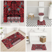 Aotearoa Iwi Ngati Kahungunu Bathroom Set Maori Wharenui House Tribal Pattern LT9 - Polynesian Pride