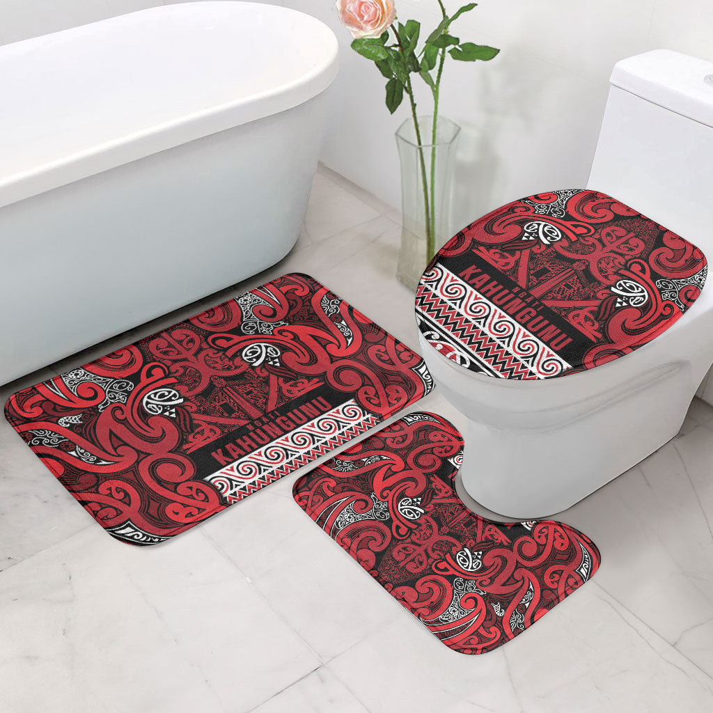Aotearoa Iwi Ngati Kahungunu Bathroom Set Maori Wharenui House Tribal Pattern LT9 - Polynesian Pride