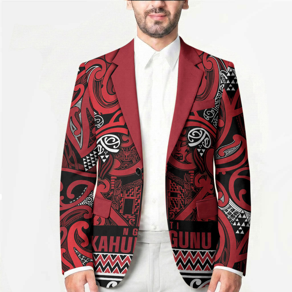 Aotearoa Iwi Ngati Kahungunu Blazer Maori Wharenui House Tribal Pattern LT9 - Polynesian Pride
