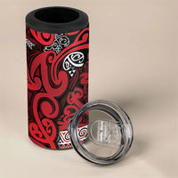 Aotearoa Iwi Ngati Kahungunu 4 in 1 Can Cooler Tumbler Maori Wharenui House Tribal Pattern LT9 - Polynesian Pride