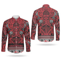 Aotearoa Iwi Ngati Kahungunu Couples Matching Tank Maxi Dress and Long Sleeve Button Shirt Maori Wharenui House Tribal Pattern LT9 - Polynesian Pride