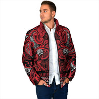 Aotearoa Iwi Ngati Kahungunu Padded Jacket Maori Wharenui House Tribal Pattern LT9 - Polynesian Pride