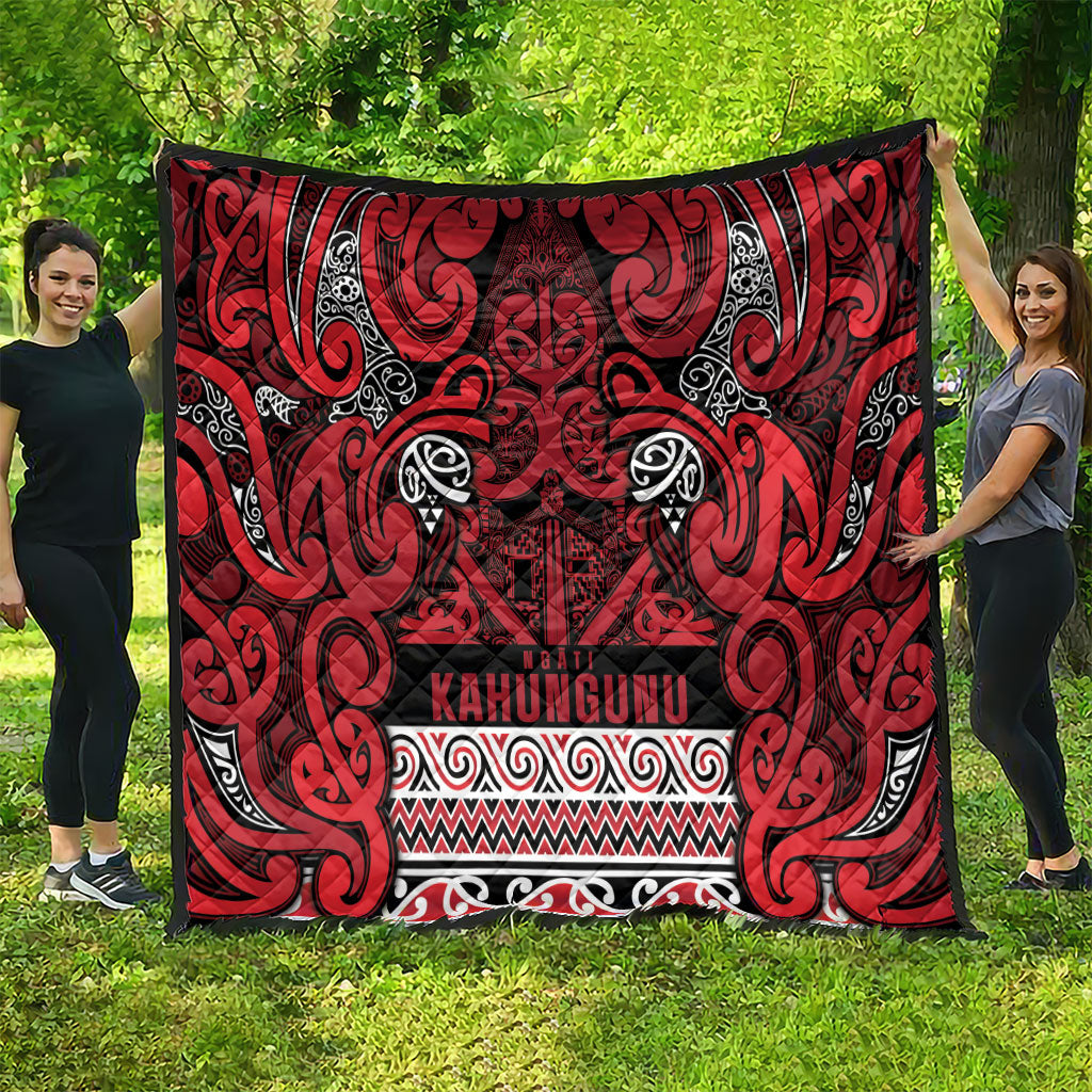 Aotearoa Iwi Ngati Kahungunu Quilt Maori Wharenui House Tribal Pattern LT9 - Polynesian Pride