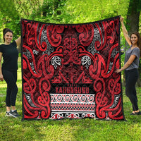 Aotearoa Iwi Ngati Kahungunu Quilt Maori Wharenui House Tribal Pattern LT9 - Polynesian Pride