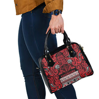 Aotearoa Iwi Ngati Kahungunu Shoulder Handbag Maori Wharenui House Tribal Pattern LT9 - Polynesian Pride