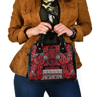 Aotearoa Iwi Ngati Kahungunu Shoulder Handbag Maori Wharenui House Tribal Pattern LT9 - Polynesian Pride