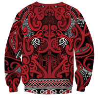 Aotearoa Iwi Ngati Kahungunu Sweatshirt Maori Wharenui House Tribal Pattern LT9 - Polynesian Pride