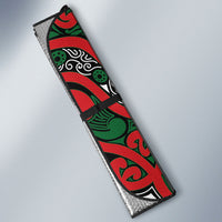 Aotearoa Iwi Tuhoe Auto Sun Shade Maori Wharenui House Tribal Pattern LT9 - Polynesian Pride