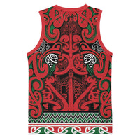 Aotearoa Iwi Tuhoe Basketball Jersey Maori Wharenui House Tribal Pattern LT9 - Polynesian Pride