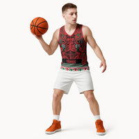 Aotearoa Iwi Tuhoe Basketball Jersey Maori Wharenui House Tribal Pattern LT9 - Polynesian Pride