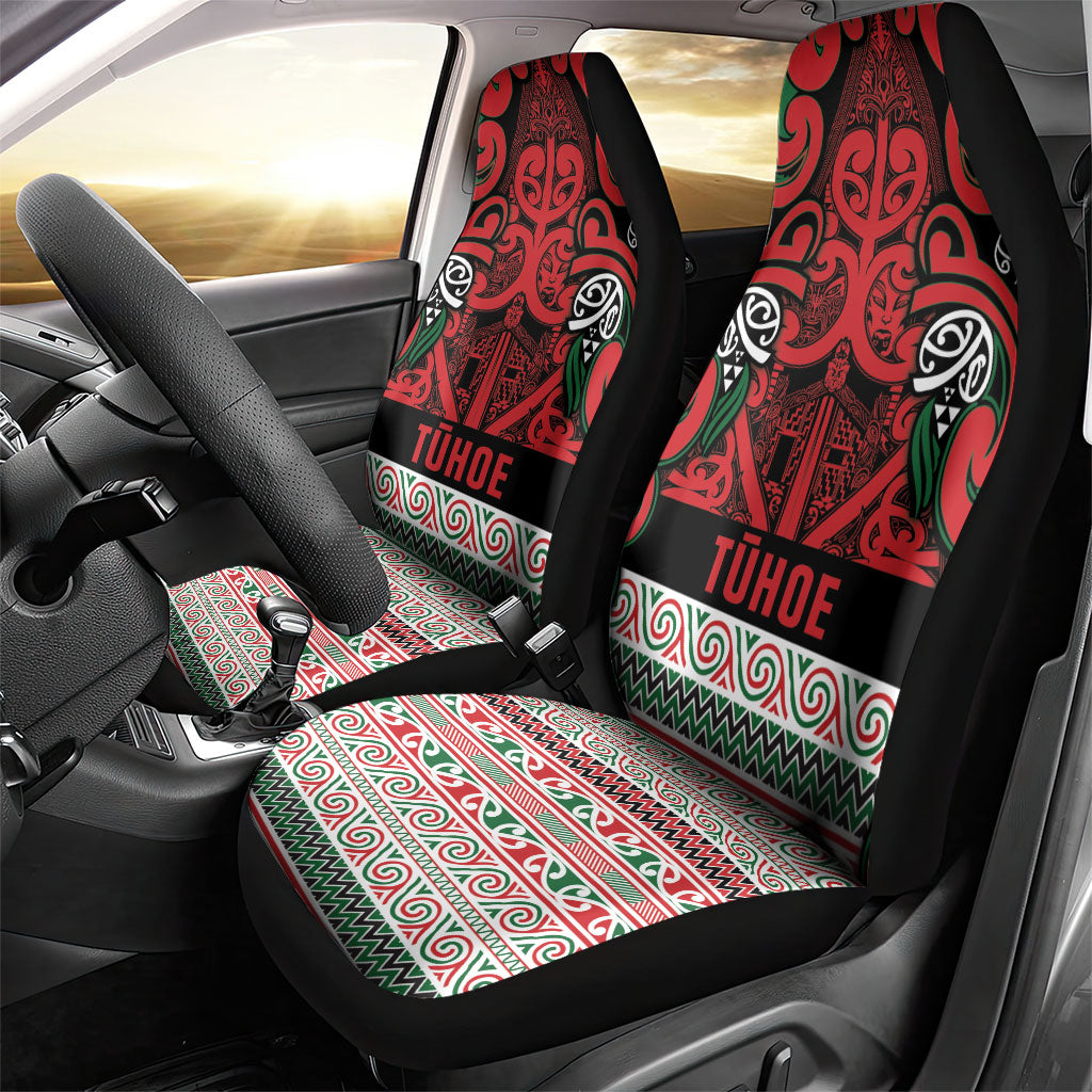 Aotearoa Iwi Tuhoe Car Seat Cover Maori Wharenui House Tribal Pattern LT9 - Polynesian Pride