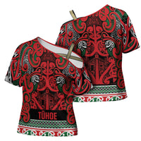 Aotearoa Iwi Tuhoe Cross Shoulder Shirt Maori Wharenui House Tribal Pattern LT9 - Polynesian Pride