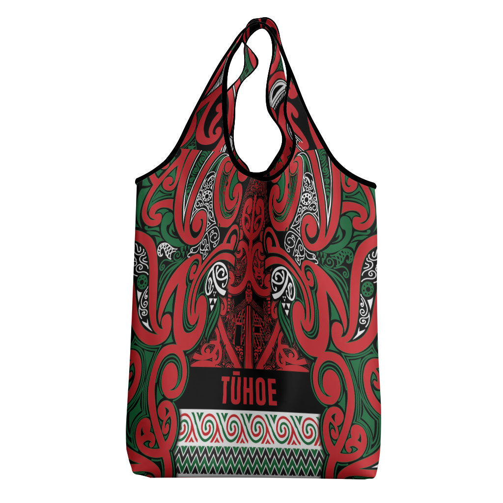 Aotearoa Iwi Tuhoe Grocery Bag Maori Wharenui House Tribal Pattern LT9 - Polynesian Pride