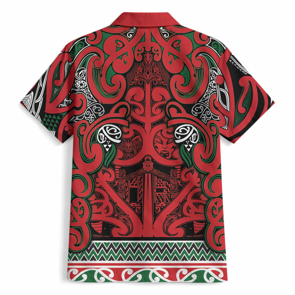 Aotearoa Iwi Tuhoe Hawaiian Shirt Maori Wharenui House Tribal Pattern LT9 - Polynesian Pride