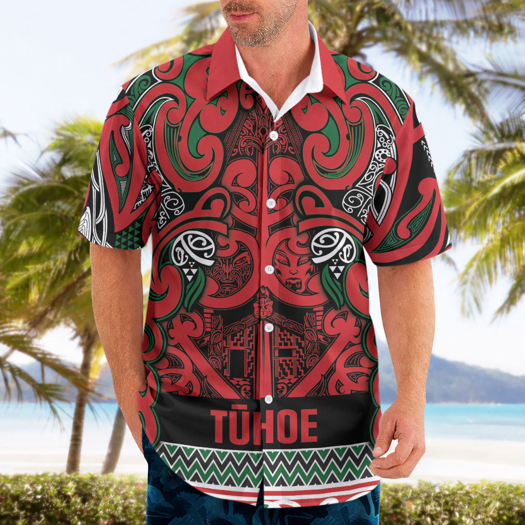 Aotearoa Iwi Tuhoe Hawaiian Shirt Maori Wharenui House Tribal Pattern LT9 - Polynesian Pride