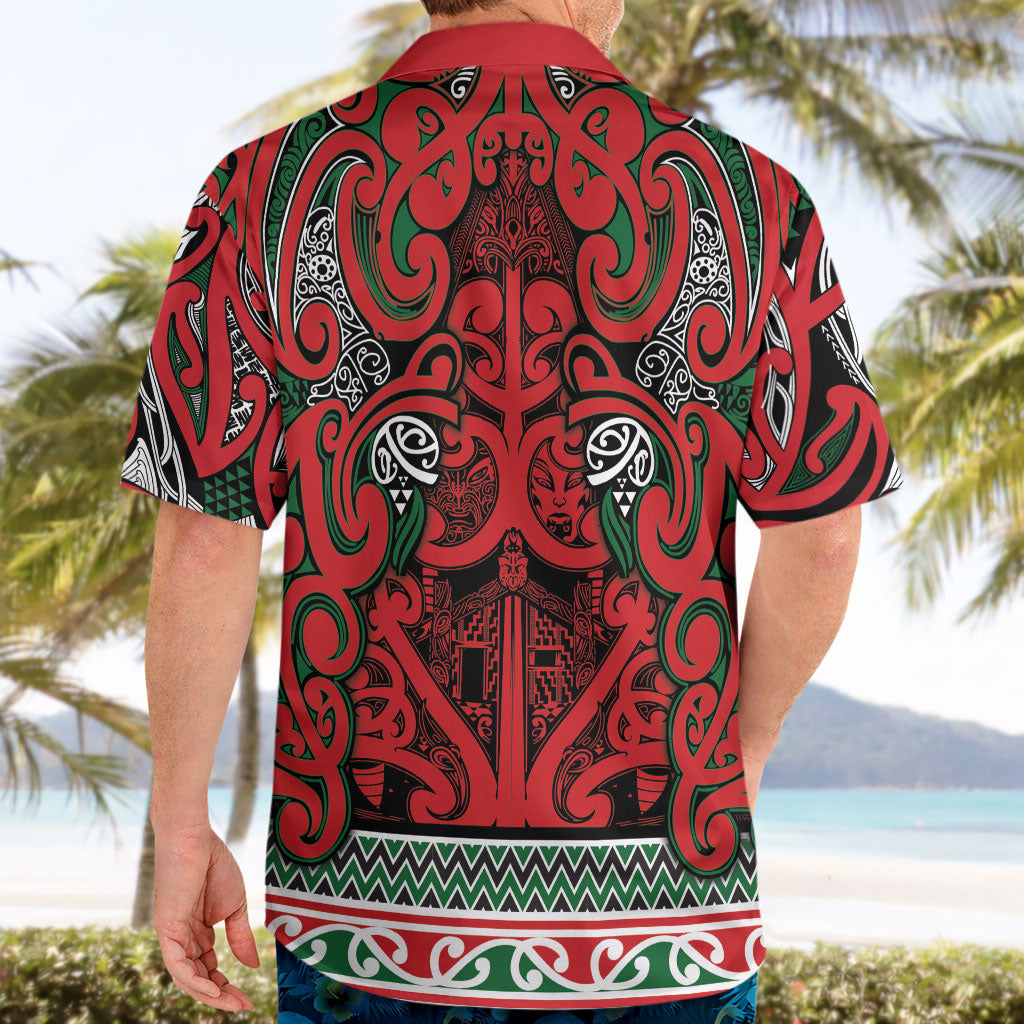 Aotearoa Iwi Tuhoe Hawaiian Shirt Maori Wharenui House Tribal Pattern LT9 - Polynesian Pride