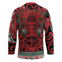 Aotearoa Iwi Tuhoe Hockey Jersey Maori Wharenui House Tribal Pattern LT9 - Polynesian Pride