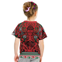 Aotearoa Iwi Tuhoe Kid T Shirt Maori Wharenui House Tribal Pattern LT9 - Polynesian Pride