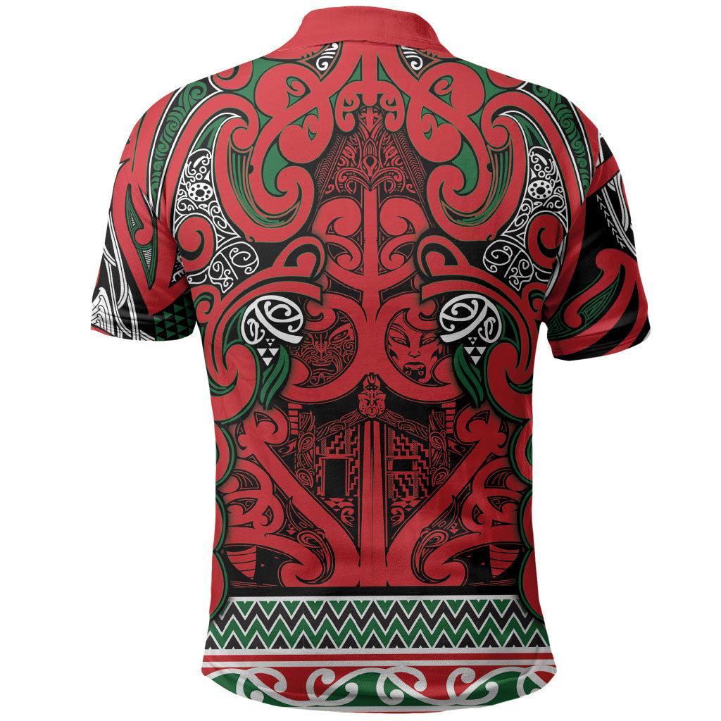 Aotearoa Iwi Tuhoe Polo Shirt Maori Wharenui House Tribal Pattern LT9 - Polynesian Pride
