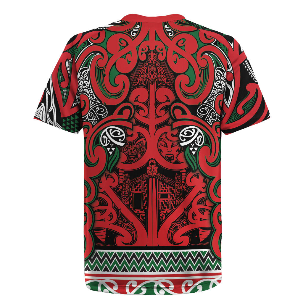 Aotearoa Iwi Tuhoe Rugby Jersey Maori Wharenui House Tribal Pattern LT9 - Polynesian Pride