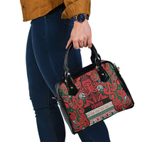 Aotearoa Iwi Tuhoe Shoulder Handbag Maori Wharenui House Tribal Pattern LT9 - Polynesian Pride