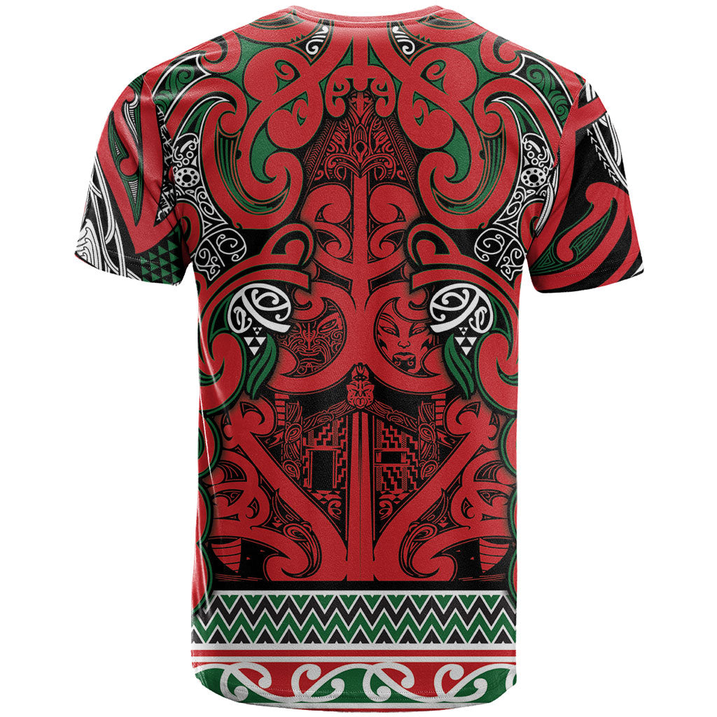 Aotearoa Iwi Tuhoe T Shirt Maori Wharenui House Tribal Pattern LT9 - Polynesian Pride